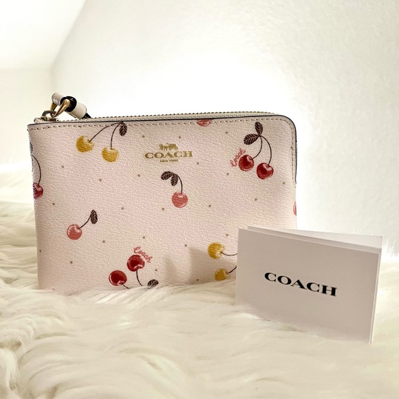Coach Handbags - Coach Cherry Wristlet 100% Authentic